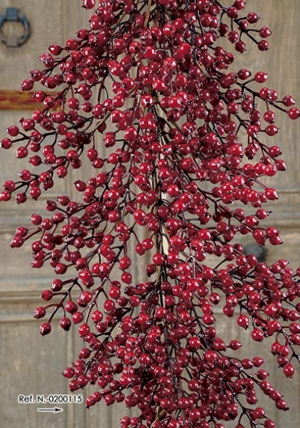 GUIRNALDA BERRY EXTRA ANCHA. 182 cm Rojo