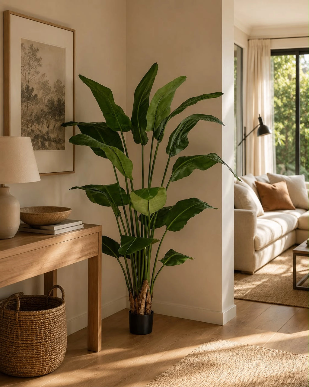 Strelitzia Artificial en Maceta