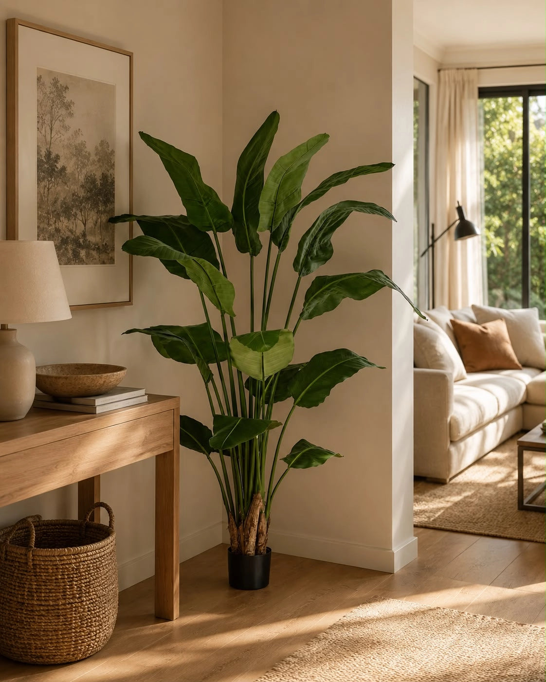 Strelitzia Artificial en Maceta