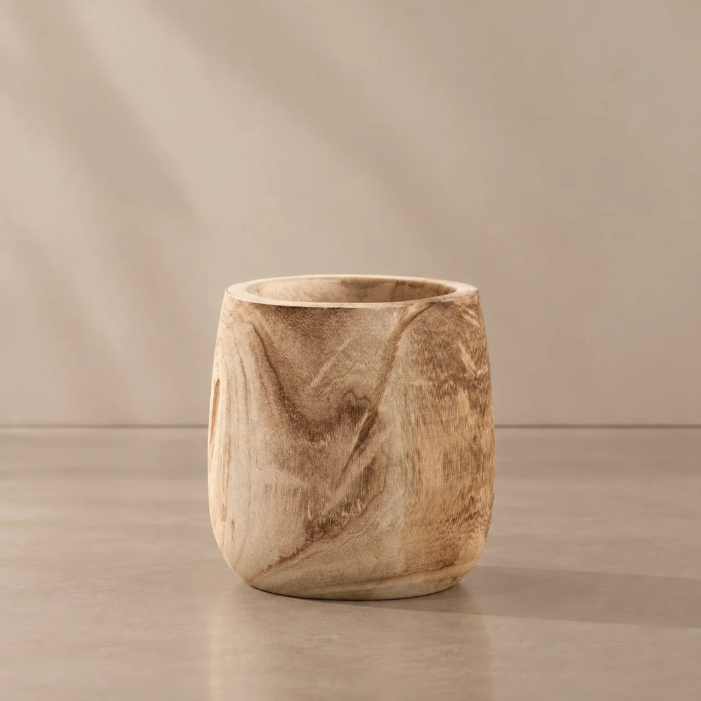 Macetero de madera natural BOSSVI