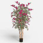 Buganvilla multitronco artificial de 210 cm, variegata, en maceta · BOSSVI