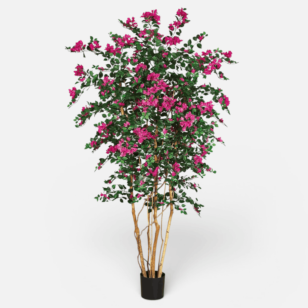 Buganvilla multitronco artificial de 210 cm, verde, en maceta · BOSSVI