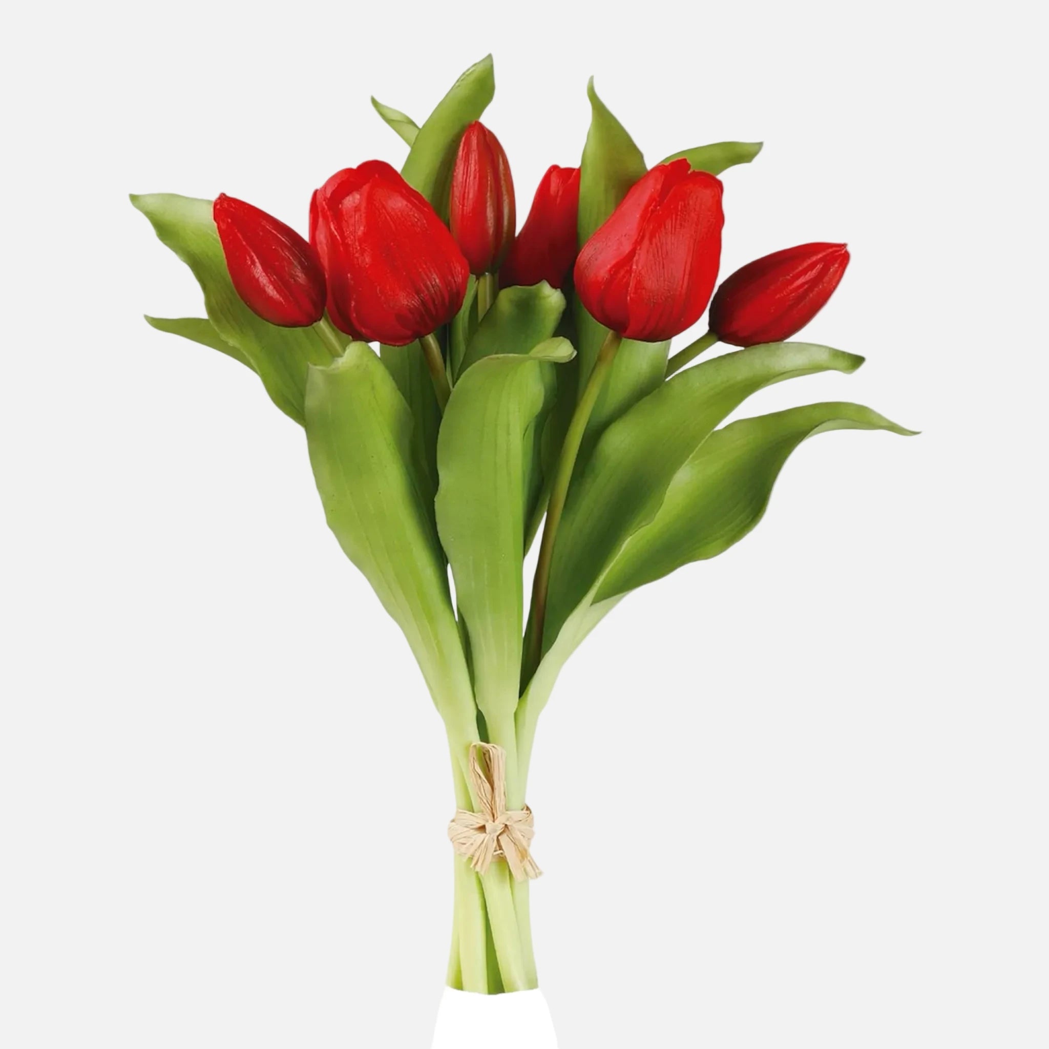 Ramo de Tulipanes Artificiales Hoja Grande