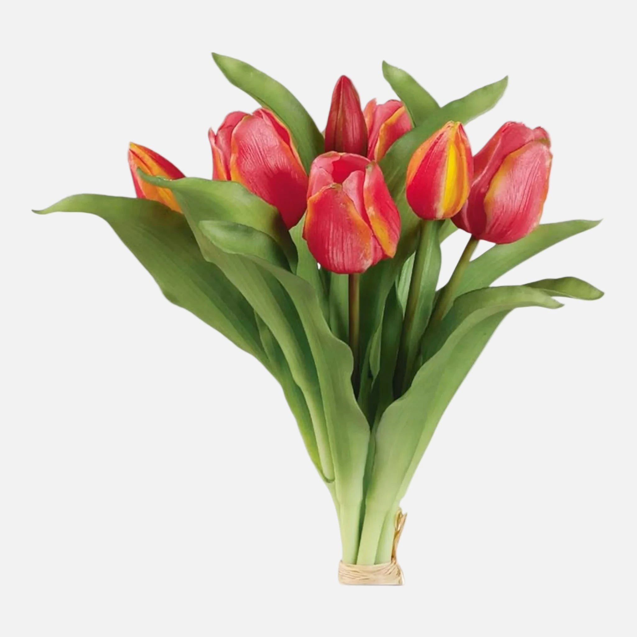 Ramo de Tulipanes Artificiales Hoja Grande
