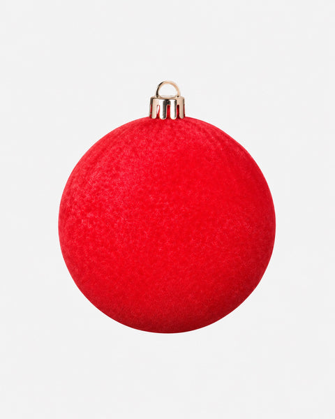 Bola de Navidad de Terciopelo Roja