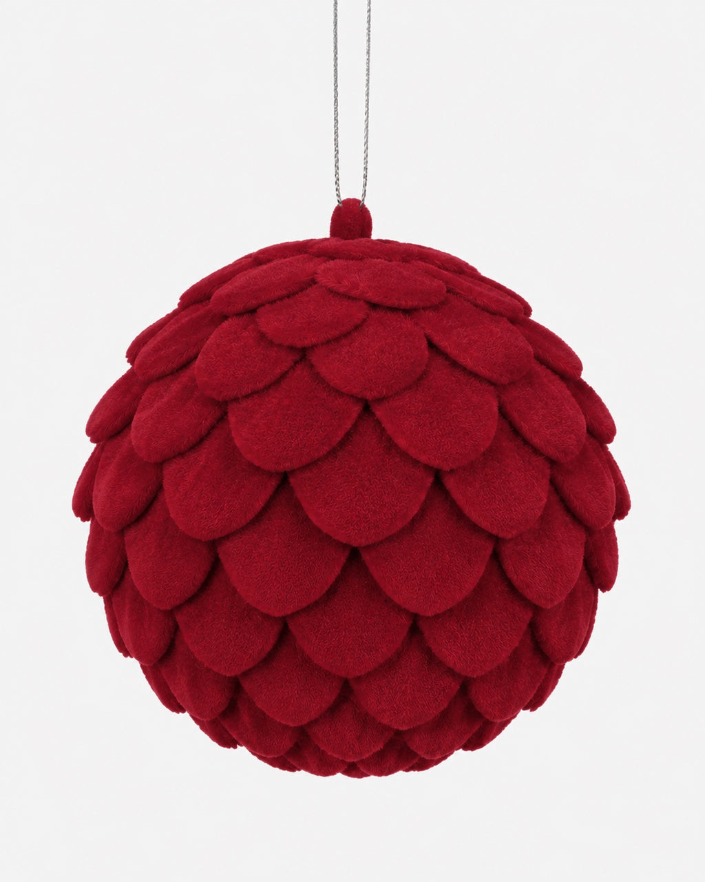 Bola de Navidad texturizada burdeos de Ø10 cm · BOSSVI