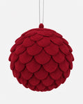 Bola de Navidad texturizada burdeos de Ø10 cm · BOSSVI
