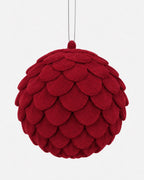 Bola de Navidad texturizada burdeos de Ø10 cm · BOSSVI