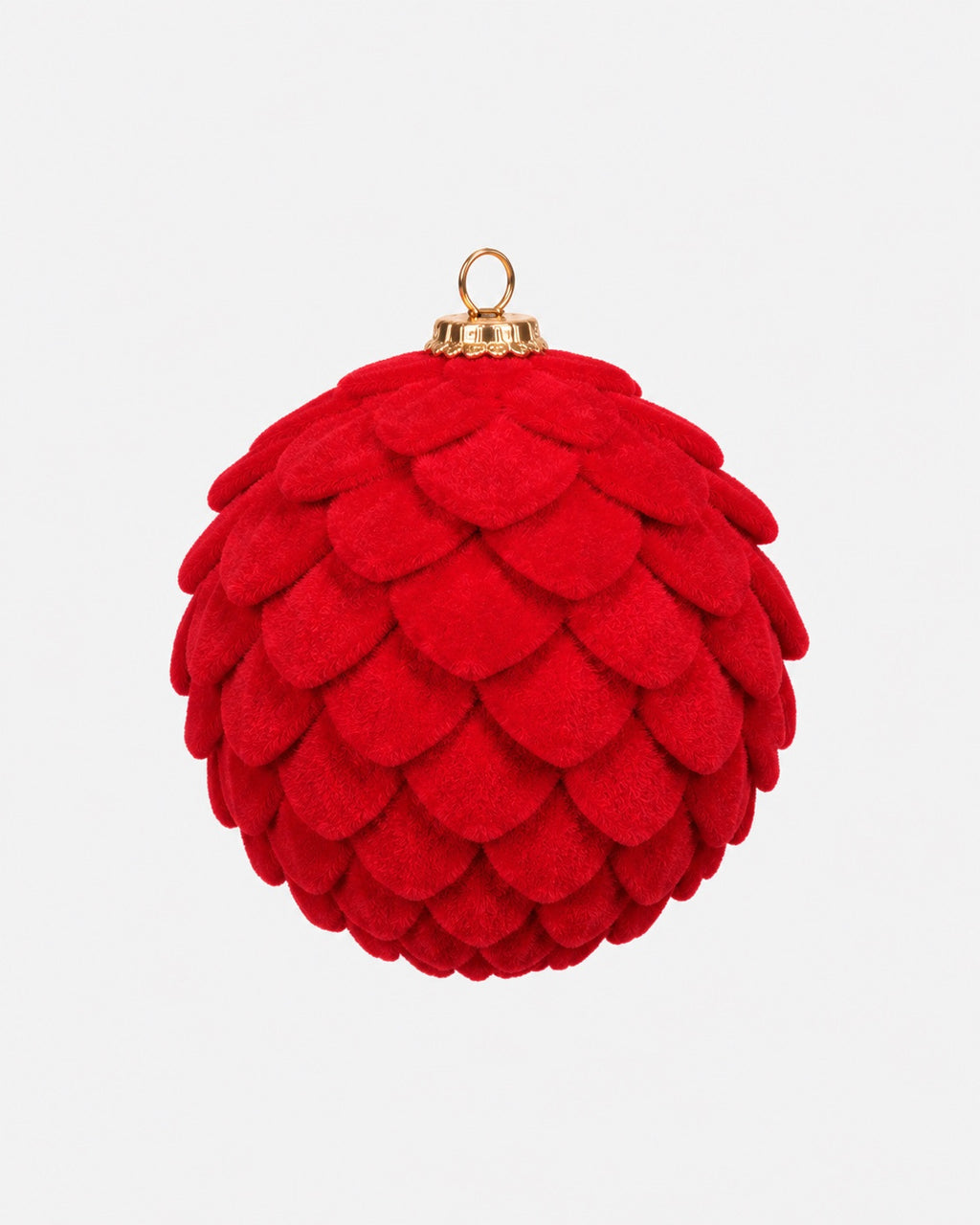 Bola de Navidad texturizada roja de Ø10 cm · BOSSVI
