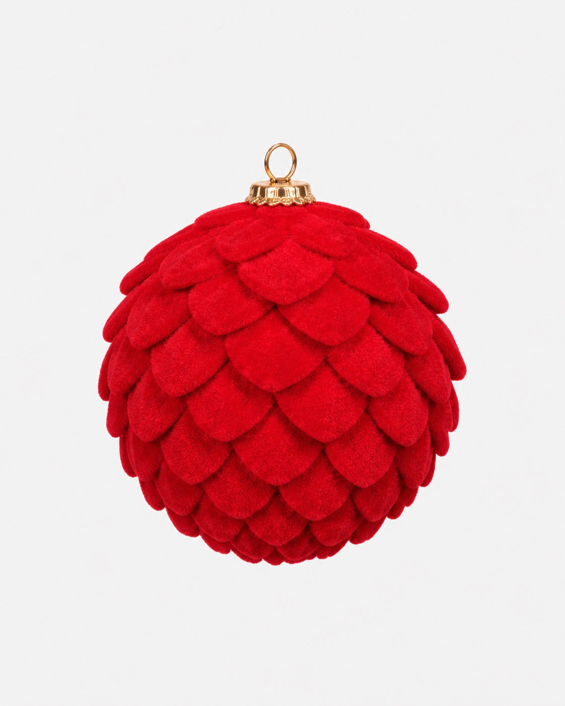 Bola de Navidad texturizada roja de Ø10 cm · BOSSVI