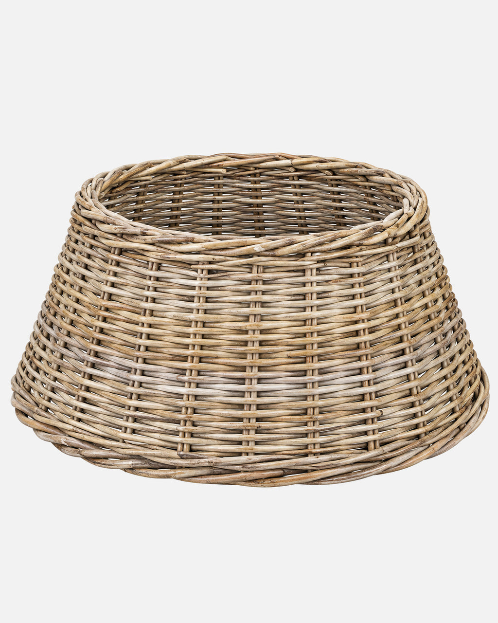 Cubrebase de mimbre para árbol de Navidad de Ø55 x 26 cm (boca de Ø40 cm) · BOSSVI