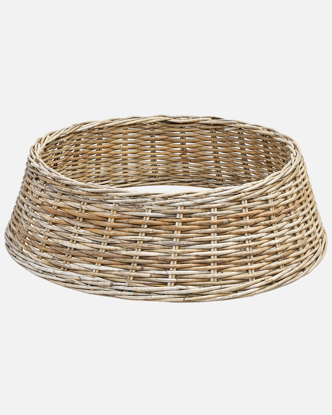 Cubrebase de mimbre para árbol de Navidad de Ø75 x 20 cm (boca de Ø56 cm) · BOSSVI