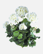 Geranio Artificial de 39 cm, color crema · BOSSVI